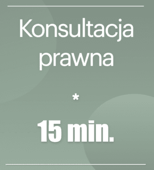 Konsultacja prawna - 15 min.